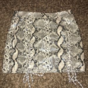 Zaful - Snake Skin Skirt